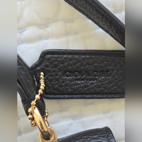 Coach C1557 Marlie Top Handle Leather Satchel/Shoulder Bag in Black - Picture 3 of 11